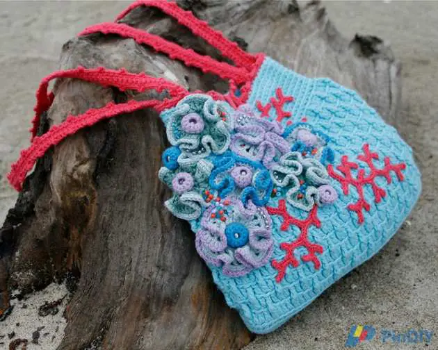 MarianneS - Marianne Seiman - Crochet Purse Aqua-Knitting and Crochet  Communication (only reply)-Crochet Section-PinDIY.com