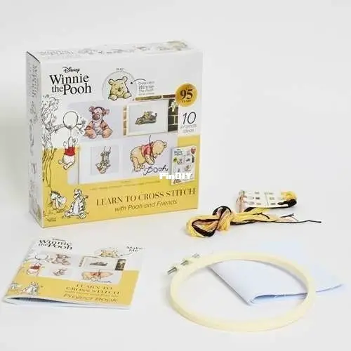 Disney - Winnie the Pooh - Learn to Cross Stitch with Pooh and Friends -  Project Book-Cross stitch Communication / Download (only reply)-Cross Stitch  Magazines , Books and Leaflets-PinDIY.com