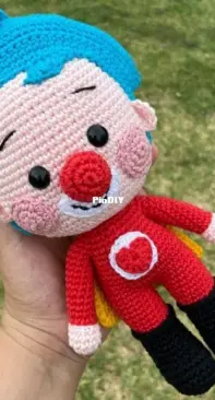 Amigurumi payaso plim plim hot sale