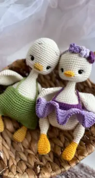 Baby toys knit - Karina Idiyatullina - Карина Идиятуллина - Утята - Ducklings - Russian