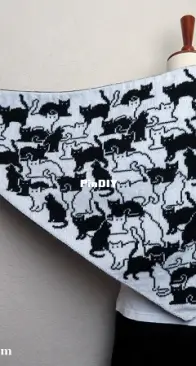 Herding Cats Shawl by Lisa Hannan Fox - Nifty Knitter Designs